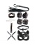 Fetiş Siyah Leopar Set 7 Parça