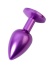 Metal Anal Plug Mor Kristalli 7.2 Cm