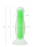 Karanlıkta Parlayan Anal Plug Silikon Şeffaf 10 Cm