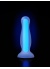 Glow Gece Parlayan Anal Plug Silikon Şeffaf 10 Cm