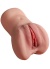 Çift Girişli Anal Ve Vajinal Gerçekçi Mastürbatör 18 Cm