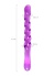 Çift Taraflı Jel Dildo Tanza Mor 27.5 Cm