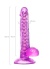 Kıkırdaklı Jel Dildo Celiam Tpe Mor 20.5 Cm