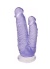 19 Cm Mor Çiftli Dildo 6