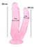 19 Cm Pembe Çiftli Dildo 6