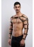 Erkek Fantazi Giyim Deri Kol Ve Göğüs Harness