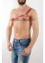 Tek Omuz Seksi Deri Erkek Harness