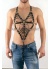 Göğüs Üzeri Lastik Harness Seksi Gay İç Giyim