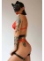 Seksi Deri Maske Tasma Ve Jartiyer Harness Takım