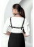 Şık Crop Harness Giysi Üzeri Tamamlayıcı Yaka Aksesuar