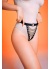 Önü Açık Zincirli G String Harness Fantazi Deri Külot