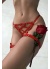 Ağı Açık Fantazi Külot Ve Bacak Bandı Takımı Lastik Harness
