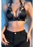 Fantazi Göğüs Üzeri Zincirli Deri Harness