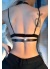 Fantazi Göğüs Üzeri Zincirli Deri Harness