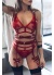 Fantazi Fiyonklu Deri Jartiyer Harness