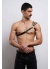 Omuz Detaylı Şık Erkek Göğüs Harness