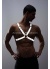 Reflektörlü Karanlıkta Yansıyan Erkek Göğüs Harness Erkek Parti Giyim