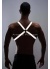 Reflektörlü Karanlıkta Yansıyan Erkek Göğüs Harness Erkek Parti Giyim