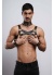 Gay Fantazi Giyim Partywear Tecnowear Göğüs Harness