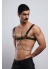 Erkek Gömlek Kemeri Zincirli Göğüs Harness Partywear Clubwear