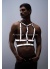 Reflektörlü Göğüs Harness Clubwear Tarz Vücut Aksesuar