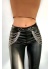 Zincirli Siyah Deri Kemer Zincirli Bel Takısı
