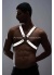 Karanlıkta Parlayan Reflektörlü Erkek Göğüs Harness Parti Aksesuar