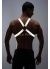 Karanlıkta Parlayan Reflektörlü Erkek Göğüs Harness Parti Aksesuar