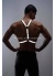 Karanlıkta Parlayan Reflektörlü Erkek Göğüs Harness Erkek Parti Giyim