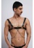 Erkek Gömlek Kemeri Zincirli Göğüs Harness Partywear Clubwear