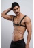 Erkek Gömlek Kemeri Zincirli Göğüs Harness Partywear Clubwear