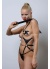 Kırbaçlı Ve Ağ Bölgesi Açık Seksi Body Harness