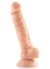 Damarlı 22 Cm Testisli Vantuzlu Dildo