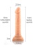 13 Cm Damarlı Vantuzlu Dildo