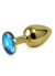Metal Taşlı Gold Anal Plug