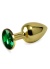 Metal Taşlı Gold Anal Plug