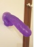 Mor Jel Dokulu Dildo Penis 17Cm