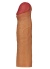 Natur 5 Cm Dolgulu Penis Kılıfı Uzatmalı Silikon Kılıf
