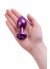 Metal Anal Plug Mor Kristalli 7.2 Cm