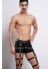 Perçin Detaylı Şık Erkek Jartiyer Harness