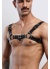 Erkek Bulldog Harness Deri Göğüs Aksesuar
