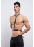 Deri Boyundan Askılı Harness Clubwear Leather Partywear