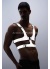 Reflektörlü Sert Göğüs Gay Harness Aksesuar