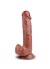 Seks Shop 20 cm Çok Satan Kahverengi Dildo