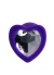 Diamond Heart Anal Plug Mor 7 cm 18 g