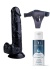 Censan Belden Bağlamalı Kayganlaştırıcı Set Noctis 20cm Siyah Dildo No:17