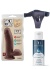 Censan Belden Bağlamalı Kayganlaştırıcı Set Sex Lure Kıkırdaklı Gerçekçi Dildo - 17.5cm Zenci