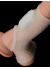 Censan Vibrating Drip Knights Ring with Scrotum Sleeve (Beyaz)
