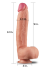 Censan 12 İnç Dual Layered Platinum Silicone Cock