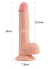 Censan 8.5 İnç Dual layered Platinum Silicone Cock Ten Dildo